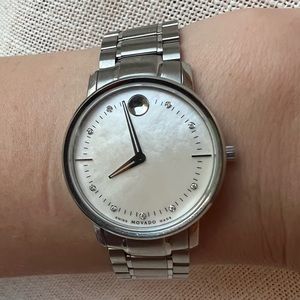 Movado Sapphire Crystal Mother of Pearl womens watch